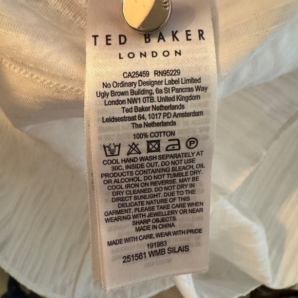 NWT Ted Baker SILAIS Double Frill Blouse - Picture 15 of 16